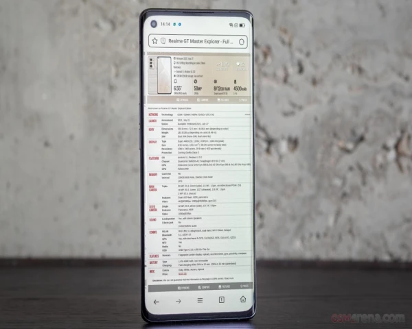 Realme GT Explorer Master Performance