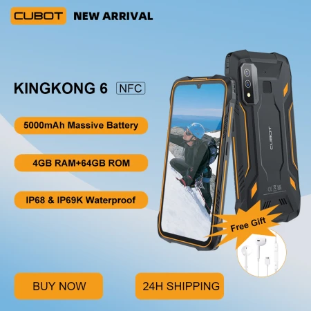 CUBOT Kingkong Star 5G Rugged Smartphone Android 13-10600mAh, 24GB + 256GB  Outdoor Mobile Phone, 6.78 Inch Display,100MP+24MP Camera, IP68/69K (Red)